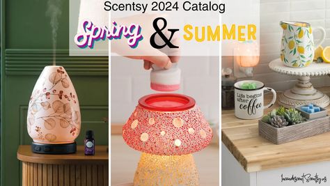 Scentsy 2024 Spring Summer Catalog | Shop 3/1 Scentsy 2024, Scentsy Catalog, Wild Bluebell, Summer Products, Scentsy Bars, 2024 Spring Summer, Hibiscus Tea, Peace Lily, Beautiful Forest