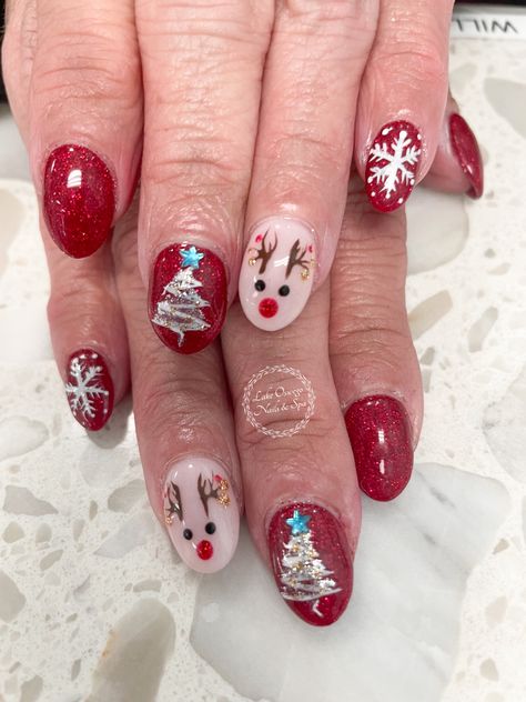 Christmas Tree Nails, Tree Nails, Christmas Nail Designs, Christmas Nail, Christmas Nails, Zig Zag, Manicure, Nail Designs, Christmas Tree