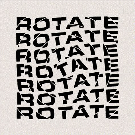 Typographic single cover by Atelier Two Can Win for the song "Rotate" by The Disclaimerz. Hand-drawn typography, divided into circles to give the illusion of rotation. Circle Typography Design, Illusion Typography, Eye Typography, Circular Typography, Typography Circle, Single Cover Design, Circle Typography, Typographic Cover, Song Typography