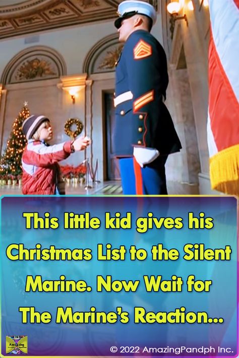 In 1997, with this exemplary Christmas commercial entitled “Guard Duty”, a cute little boy head towards a stoic Marine on duty... #Marine #Kids #commercial #duty #guard Marine Christmas, Marine Baby, Christmas Commercial, Toys For Tots, Us Marine Corps, Poor Children, Us Marine, Christmas Lettering, Half Dollar