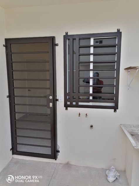 Premium Aluminium Front Entrance Doors Burglar Bars Window Ideas Modern, Front Entrance Doors, Modern Window Grill, Balcony Glass Design, Home Window Grill Design, Burglar Bars, Outdoor Kitchen Design Modern, Windows Ideas, Aluminum Windows