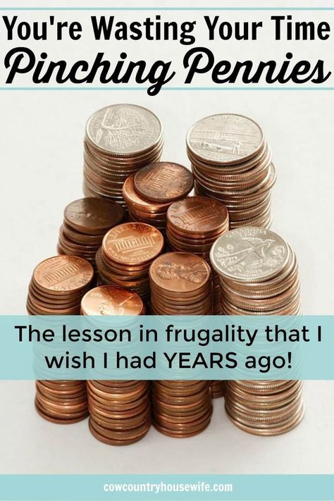 This is the lesson in frugality that I wish I had years ago! This will absolutely change the way that you save money and live frugally. Why You're Wasting Your Time Pinching Pennies. Organized Finances, Money Coach, Stop Wasting Your Time, Live Frugally, Penny Pinching, Professional Organizers, Thrifty Living, Money Hacks, Diy Money