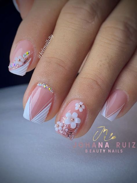 Nail Art Designs Butterfly French Tips, Pink Nails For Kids, Uñas Delicadas Y Sencillas, Gel Toe Nails, Bridal Nail Art, Spring Acrylic Nails, Nails Yellow, Gel Nail Art Designs, Lavender Nails