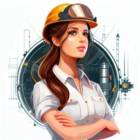 Free Female Engineer Image Engineer Woman, Women Engineer, Computer Engineer, Female Engineer, Funny Cartoon Characters, Computer Shortcuts, Engineering Jobs, Act Like A Lady, Motivational Quotes Wallpaper