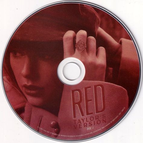 Taylor Swift Red Taylor's Version, Cd Png, Disco Cd, Taylor Swift Red Album, Taylor Swift Cd, Instagram Taylor Swift, Insta Bio, Red Highlights, Taylor Swift Red