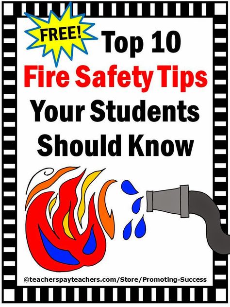 Free Fire Prevention Week Printables Top Ten List  Fire Safety Week Activities: Since 1922, Fire Prevention Week has been observed on the Sunday through Saturday period in which October 9 falls. Fire Safety Kindergarten Free, Safety Worksheets, October Lesson Plans, Fire Safety Free, Fire Safety Poster, Special Education Science, Fire Safety Activities, Community Helpers Worksheets, October Lessons