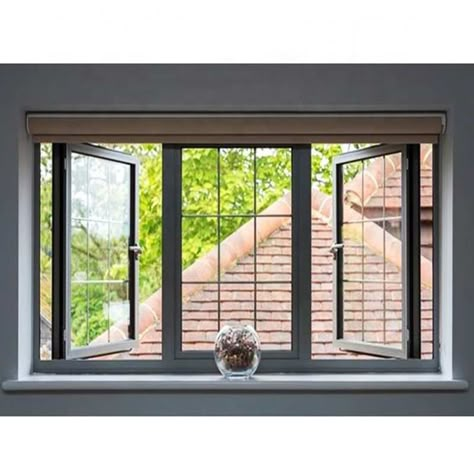 Tilt And Turn Windows Curtains, Fixed Window Design, Aluminium Windows Ideas, Jendela Alumunium, Aluminum Windows Design, Modern Windows And Doors, Internal Window, Window Options, Modern Window Design