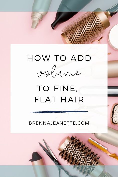 With a lot of trial and error, I've learned a few tricks and found some products that help give my fine, flat hair lots of volume! Add Volume To Flat Hair, Fine Hair Volume, Fine Hair Tips, Fine Flat Hair, Fine Straight Hair, Hair Fixing, Trial And Error, Flat Hair, Voluminous Hair