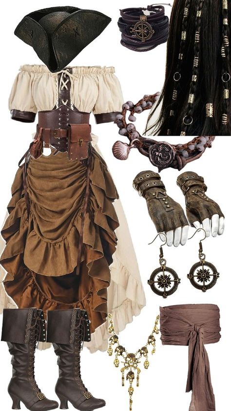 Pirate Woman Aesthetic, Icarus Costume, Gothic Fairy Aesthetic, Ren Faire Outfits, Pirate Outfit, Pirate Fashion, Fest Outfits, Ren Fest, Woman Aesthetic