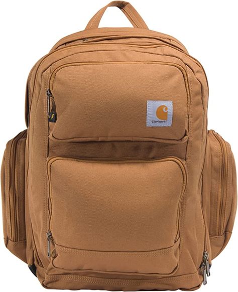 Carhartt 35L Triple-Compartment Backpack Carhartt Brown Carhartt Backpack, 35l Backpack, Best Work Bag, Rain Protection, Power Pack, Work Bag, Laptop Pocket, Outdoor Accessories, Laptop Backpack