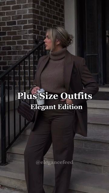 Elegant Wardrobe | Chic & Classy Outifts Inspo on Instagram: "Elegant outfit ideas for plus size ladies ✨ What outfit ideas do you want to see next? #plussize #plussizestyle #plussizeoutfit #plussizefashion #plussizewoman #plussizedresses #elegantoutfit #elegantoutfits #elegantlady #elegantwoman #outfitinspiration #outfitideas #classylady #classyladies #affluentwomen #quietluxury #howtolookexpensive #howtodress" Rich Plus Size Women, French Chic Plus Size, Classy And Seductive Outfits Plus Size, Old Money Aesthetic Women Plus Size, Plus Size Quiet Luxury, Elegant Outfit Classy Chic, Elegant Plus Size Outfits, Lunch Outfit, How To Look Expensive