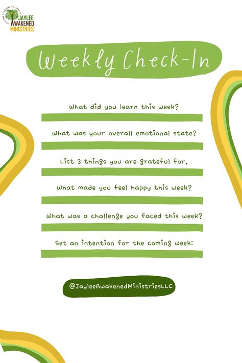 🌟 **Weekly Check-In!** 🌟

How has your week been? Take a moment to reflect and share with us.
Let's support each other and grow together! 🙏💬 #WeeklyCheckIn #JayleeAwakenedMinistries Midweek Check In, Monthly Check In, Weekly Check In, Teaching Stem, Support Each Other, Grow Together, Social Skills, Check In, Health Care