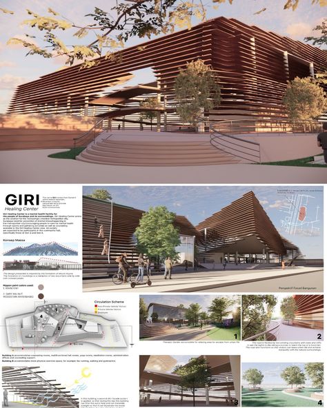 Giri Healing Center (Community Center) by Reynald Richard 🌍Indonesia University: Ciputra University Register your projects: www.inspireli.com #indonesia #architecture #inspireliawards #amazingarchitecture #architecturestudent #architecturestudents #architecturestudentlife #architectureschool #architecturecompetition #architecturecompetitions #architectureconcept #render #inspirelicompetition #architect #design #architecturelovers #3d #concept Community Center Design Concept, Healing Architecture Concept Design, Community Centre Design Concept, University Design Concept, Community Center Architecture, Community Center Architecture Concept, Healing Architecture, Ecology Center Architecture, Cultural Centre Architecture