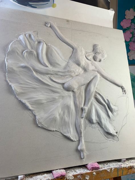 Plaster art Plaster Of Paris Painting, Plaster Of Paris Art, Inclusive Art, Bas Relief Art, 3d Wall Art Sculpture, Drywall Art, Feather Logo, Relief Art, Paris Painting