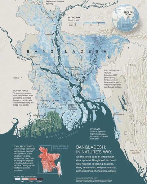 System Mapping, Bangladesh Map, Cartography Design, Engineer Cartoon, Data Vizualisation, Flood Map, River Map, Rising Sea Levels, National Geographic Maps