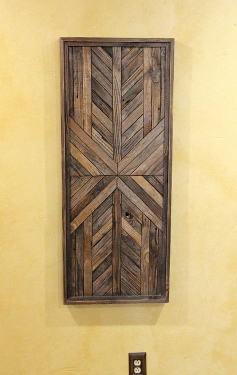 Reclaimed wood door