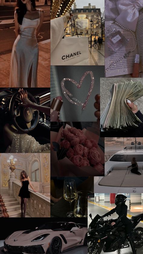 #rich #richgirl #aesthetic #fyp Girly Aesthetic Collage, Rich Powerful Woman Aesthetic, Georgina Core, Italian Girl Aesthetic, Board Collage, Vision Board Collage, Rich Aesthetic, Inheritance Games, Dream Music