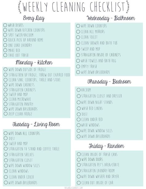 Free Downloadable – Weekly Cleaning Checklist Days Of The Week Cleaning Schedule, House Manager, Cleaning Checklist Printable, Weekly Cleaning Checklist, Cleaning Schedule Printable, Clean House Schedule, To Do Planner, Weekly Cleaning Schedule, Spring Cleaning Checklist