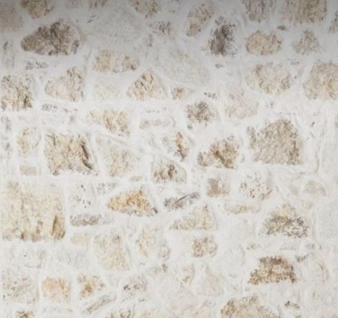 White Washed Stone Backsplash, German Smear Stone Backsplash, European Stone Kitchen, German Shmere Stone, Overgrouted Stone Backsplash, Cottage Kitchen Stone Wall, Rough Stone Backsplash Kitchen, White Wash Stone Backsplash, German Shmere Backsplash