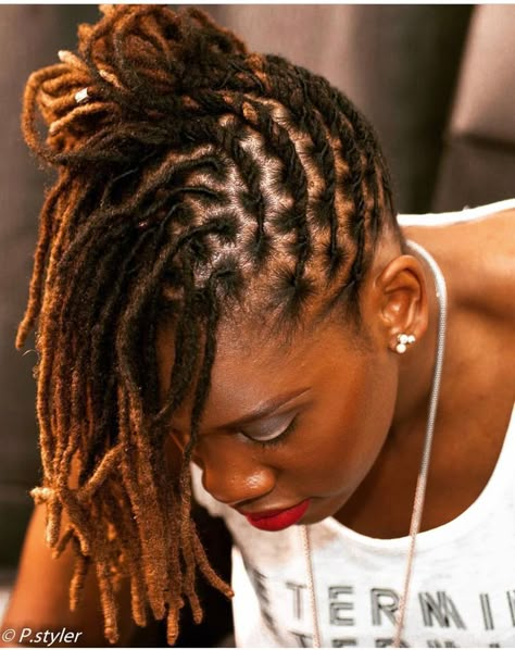 Loc Updo, Loc Hairstyles, Beautiful Dreadlocks, Short Locs Hairstyles, Faux Locs Hairstyles, Dreadlock Styles, Dreads Styles, Shoulder Hair, Dread Hairstyles