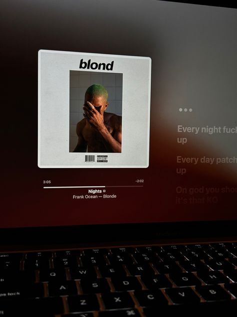 Frank Ocean, Nights, Music, Song, Apple Music, Playlist Nights Frank Ocean, Frank Ocean Music, Frank Ocean Apple Music, Blonde Cover Frank Ocean, Blonde Receipt Frank Ocean, Music Frank Ocean, Frank Ocean Blond Receipt, Ocean Music, Frank Ocean Songs