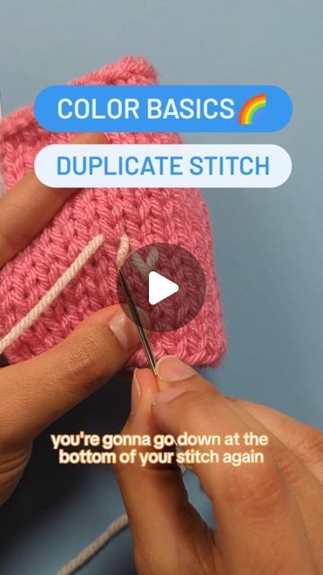 LoveCrafts on Instagram: "Copy and paste your knit stitches in all the colors with the duplicate stitch, also known as Swiss darning! 🌈🧶 This technique lets you add intricate designs to your knitting by replicating the stitch below. Perfect for achieving detailed patterns without the hassle of intarsia or fair isle! Keep watching to learn how... 

#LoveCrafts" Swiss Darning, Duplicate Stitch, Knit Stitches, Copy And Paste, Keep Watching, Intricate Designs, Knitting Stitches, Fair Isle, All The Colors