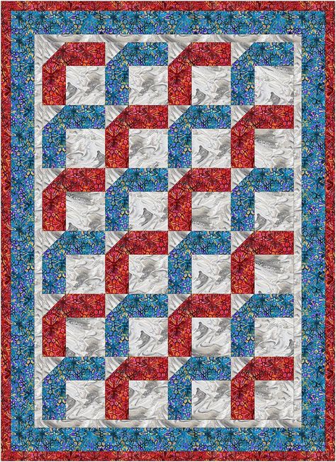 Boomerang Downloadable 3-yard Quilt Pattern - Etsy 4 Yard Quilts, Boomerang Quilt Pattern Free, Bq Quilts Patterns, Five Yard Quilt Patterns Free, 3yard Quilt Patterns Free, 4 Color Quilt Patterns, Free 3 Yard Quilt Patterns, Quilt Of Valor Patterns Free, 3 Yard Quilts Free Pattern