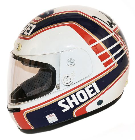 1986 Wayne Gardner 500cc / MotoGP Race Used Rothmans Honda Helmet Race Car Helmet, F1 Helmet Design, Car Racing Helmet, Matte Black Helmet, Race Helmet, Bike Helmet Design, Racing Graphics, Shoei Helmets, Motogp Race