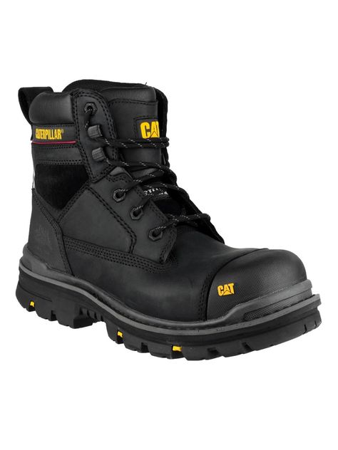 CAT Gravel 6 Inch Safety Boots - Black | very.co.uk Industrial Boots, Modern Workplace, Boot Stand, Safety Boots, Safety Shoes, Designer Boots, Dc Sneaker, Work Boots, All Modern