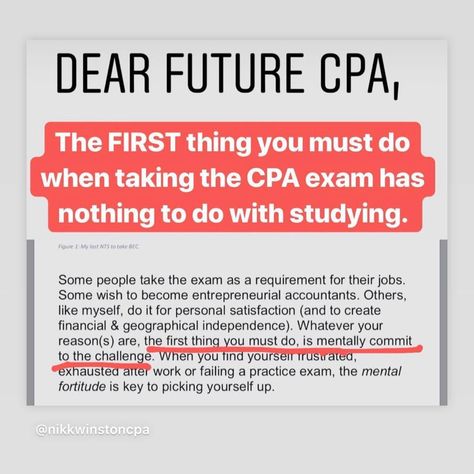 Passing the CPA exam is a game-changer for your career, but staying motivated can be tough. What’s been your biggest challenge in preparing for the exam? Visit the CPA exam page if you need help navigating your CPA exam journey. https://www.nikkwinstoncpa.com/cpaexam #CPAExamTips #CPACandidate #BlackCPA #Accounting #FutureCPA #CPAEvolution #CPAExam #Coaching #Studygram #StudyTips #Accountant #Career #WomenInBusiness #BlackExcellence #BlackWomenInBusiness #WomenInAccounting #Leadership #CP... Cpa Study Aesthetic, Cpa Aesthetic, Cpa Motivation, Cpa Study, Cpa Exam Motivation, Future Accountant, Mental Fortitude, Cpa Exam, Exam Motivation