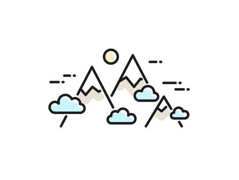 Mountain Doodles, Doodles Simple, Mountain Vector, Mountain Drawing, 카드 디자인, Small Drawings, Easy Doodle Art, Easy Doodles Drawings, Mountain Dew