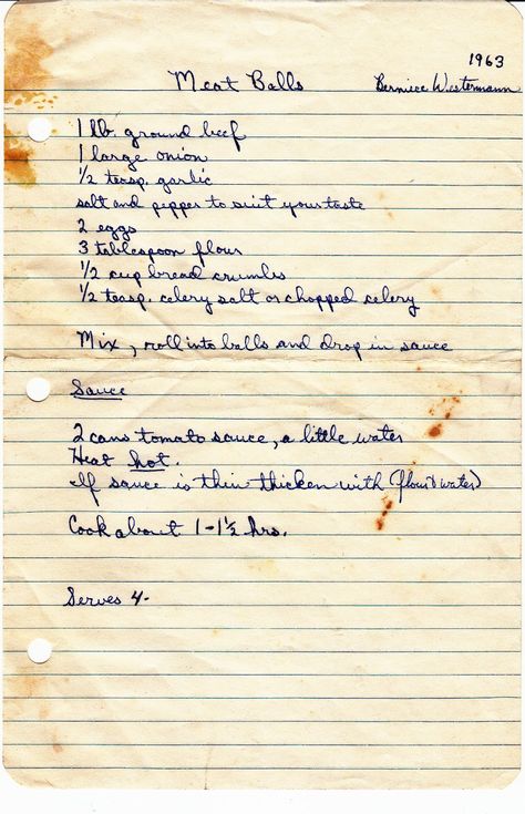 Honey Bbq Chicken, Grandma Cooking, Recipe Drawing, Handwritten Recipes, Hamburger Recipes, Tasty Pasta, Old Fashioned Recipes, Retro Recipes, Beef Dinner