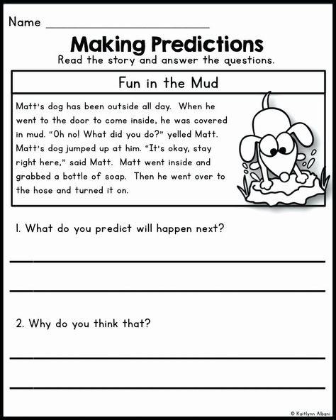 Making Predictions Worksheet 2nd Grade Prediction Worksheets for First Grade Living Nonliving Cc Making Predictions Worksheet, Prediction Worksheet, Worksheets 3rd Grade, Making Predictions, Have Fun Teaching, 2nd Grade Worksheets, Comprehension Strategies, 2nd Grade Reading, First Grade Reading