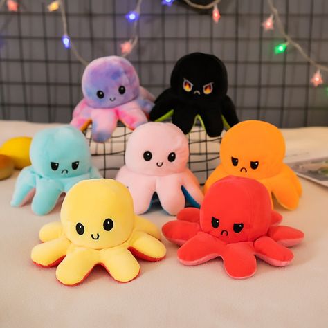 Angry Octopus Plush, Octopus Doll, Good Gifts For Parents, Diy Plush Dolls, Kids Package, Desk Bed, Octopus Plush, Baby Products Packaging, Cute Octopus