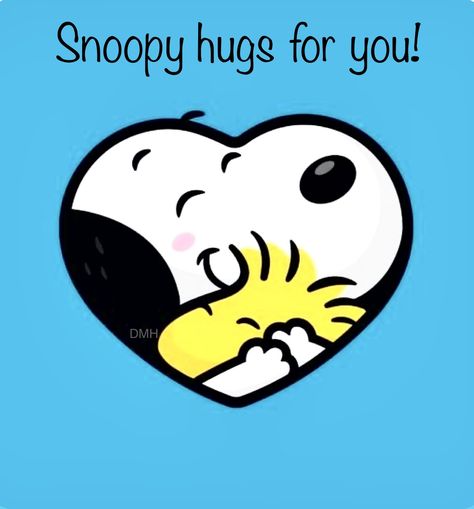 Snoopy Hug, Snoopy Quotes, Snoopy And Woodstock, Hug You, Woodstock, Hello Kitty, Canvas Painting, Snoopy, Kitty