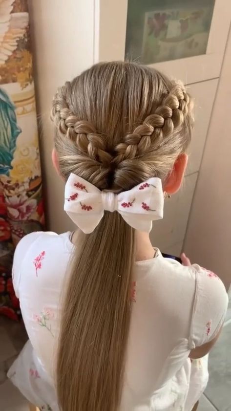 Braids, Buns, and Twists!: Step-by-Step Tutorials #hairstyle Girly Hairstyles, Pool Hair, Girl Hair Dos, Beautiful Braided Hair, Toddler Hairstyles Girl, Hairstyles Men, Peinados Fáciles Para Cabello Corto