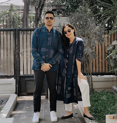 Ootd Lebaran Couple, Outfit Lebaran Pria, Ootd Kondangan Couple Casual, Ied Mubarak Outfit, Outfit Kondangan Casual, Couple Lebaran, Kondangan Couple, Lebaran Outfit, Raya Outfit