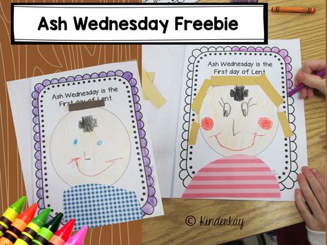 Ash Wednesday Ideas, Lent Kids, Wednesday Ideas, Ccd Activities, Daycare Art, Lenten Activities, 40 Days Of Lent, World Printable, Catholic Schools Week