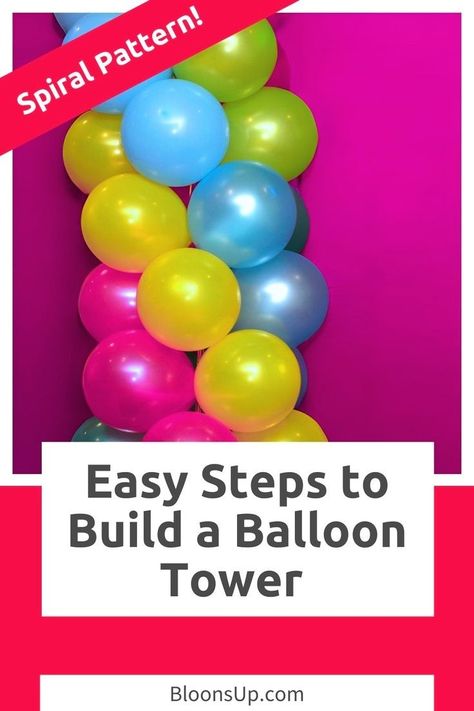 Looking for a festive and affordable party decoration? Look no further than this balloon tower! This comprehensive guide walks you through the creation process, from selecting balloons to attaching a grand finale topper balloon. Discover helpful tips for creating a stunning spiral design and sourcing balloons in different sizes. Make your next event unforgettable with a DIY balloon tower decoration! Balloon Tower Diy, Affordable Party Decorations, Balloon Games For Kids, Balloon Pillars, Balloon Race, How To Make Balloon, Balloon Games, Balloon Tower, Round Balloons