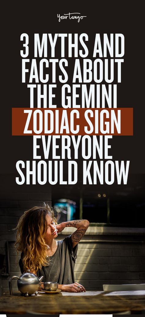 3 Myths And Facts About The Gemini Zodiac Sign Everyone Should Know | YourTango Facts About Gemini Women, Bad Character Traits, Gemini Horoscope Today, Gemini Signs, About Gemini, Gemini People, Gemini Characteristics, Gemini Personality, Myths And Facts