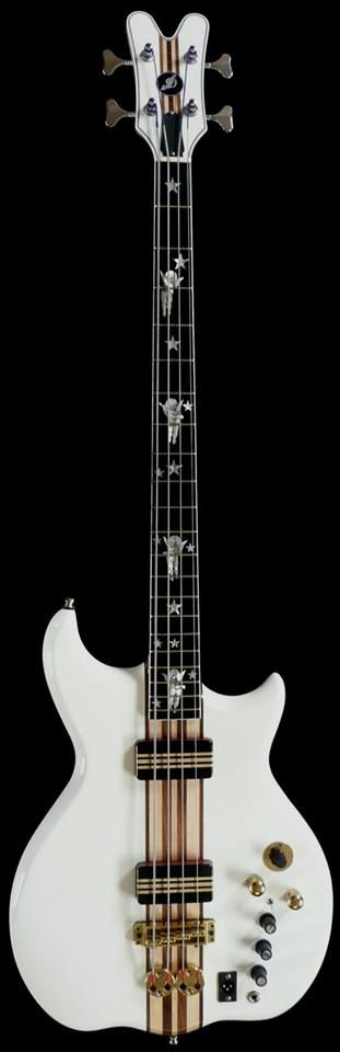 JayDee Starchild | This is one of Mark King's JayDee Models that he was using in the early days of Level 42. Level 42, Bass And Guitar, Guitar Rig, All About That Bass, Bass Players, Beautiful Guitars, Custom Guitars, Bass Player, Bass Guitars