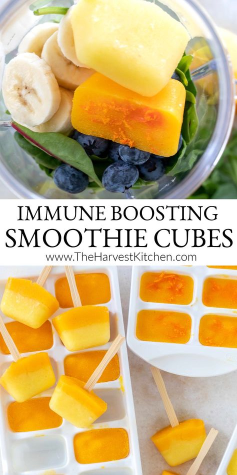 Antioxidant Rich Foods, Inflammation Smoothie, Smoothie Cubes, Mango And Pineapple, Turmeric And Ginger, Recipe Mango, Pineapple Ginger, Anti Inflammation Recipes, Turmeric Smoothie