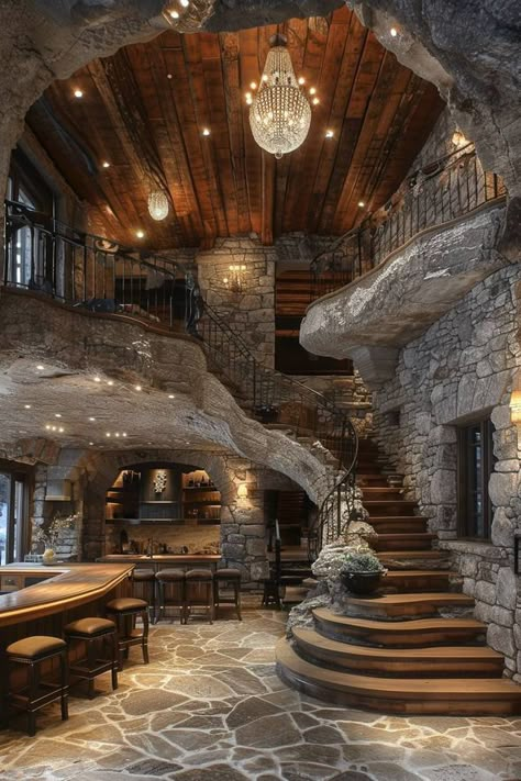 Shire House, Book Locations, Vr Chat, Stone Cabin, Engineering Works, Dream Mansion, Dream Life House, Cave House, Rustic Home Design