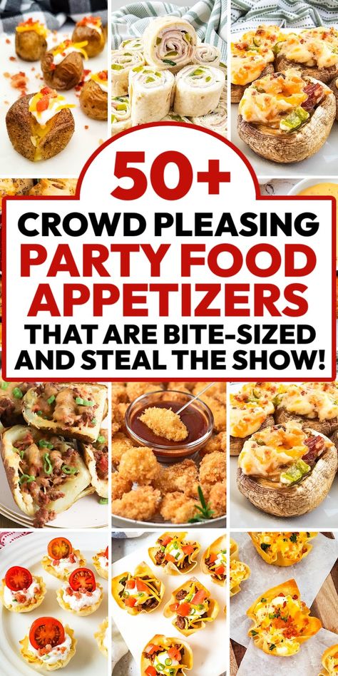 Take your party spread to the next level with these 50+ irresistible appetizers! From savory bites to flavorful dips, these crowd-pleasing recipes are perfect for any gathering. Appetizers for party easy finger foods, Finger foods appetizer recipes simple, Party snacks finger foods, Quick finger foods for party, Finger food ideas for parties, party finger food ideas for a crowd, party finger food ideas for adults Quick Finger Foods For Party, Finger Foods Appetizer Recipes Simple, Simple Party Snacks, Finger Food Ideas For Parties, Gathering Appetizers, Party Appetizers Easy Crowd Pleasers, Appetizer Recipes Simple, Quick Finger Foods, Party Finger Food Ideas