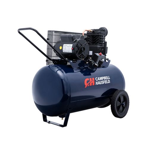 Ideal for the serious DIY user, professional or contractor to power a variety of air tools. Find the Campbell Hausfeld 30-gallon 3.7 hp, horizontal, portable air compressor (VT6271) at campbellhausfeld.com. #CampbellHausfeld Compressor Tank, Portable Air Compressor, Work Site, Impact Wrench, Air Tools, Air Compressor, Electric Motor, Cooling Fan, Long Life