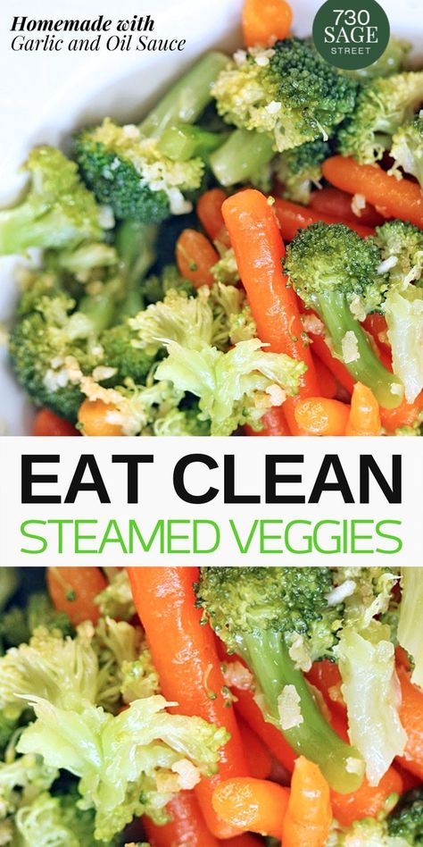 Steamed Veggies Recipe, Steamed Vegetables Recipe, Steamer Meals, Steam Vegetables Recipes, Steamed Recipes, Vegetable Recipes Dinner, Vegetable Recipes For Kids, Steam Food, Garlic And Oil