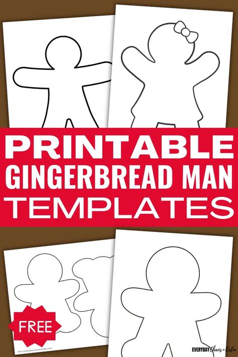 Free Gingerbread Man Template (Printable PDF) Gingerbread Puffy Paint, Gingerbread Man Chalkboard Art, Gingerbread Applique Patterns, Gingerbread Men Art Projects For Kids, Gingerbread Family Project, Gingerbread Crafts For Infants, Gingerbread Face Template Free Printable, Gingerbread Template Printable, Gingerbread Men Template