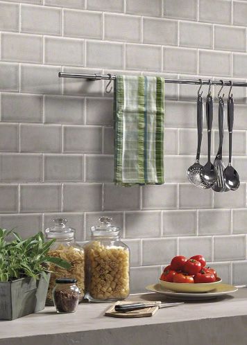 Dove Gray Ceramic Subway Tile is hand-crafted, and combines a soothing shade of gray with sophisticated crackled glazed finish. The 3” x 6” tiles are pre-assembled for easy installation, and recommended for vertical surfaces such as accent walls and backsplashes. Grey Subway Tile Kitchen, Gray Subway Tile Backsplash, Gray Tile Backsplash, Subway Tile Backsplash Kitchen, Grey Subway Tiles, Kitchen Remodel Countertops, Subway Tiles Bathroom, Grey Backsplash, Bathroom Showers