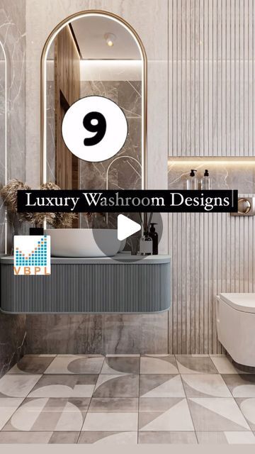 Varddan Buildesign Pvt Limited on Instagram: "Luxury washroom designs epitomize sophistication and comfort, melding functionality with opulence. These spaces transcend mere utility, becoming sanctuaries of relaxation and rejuvenation. Marble, renowned for its timeless beauty, adorns countertops and floors, exuding a sense of luxury. Rainfall showers cascade from above, offering a serene bathing experience reminiscent of a spa retreat.

Natural materials like stone and wood infuse warmth and character, harmonizing with the overall design. 
In luxury washrooms, every element is meticulously curated to create an ambiance of unparalleled comfort and style, where daily routines are transformed into moments of indulgence and bliss.

Contact us to get your Home Interiors done and house constructe Wash Basin In Dining Area Modern Luxury, Classical Washroom Design, Royal Washroom Design, Common Washbasin Area Design, Luxury Washroom, Luxury Washroom Design, Washroom Designs, Luxurious Wash Basin, Stone And Wood