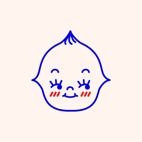 kewpie illustration Tattoo Designs, Tattoos, Blue, White